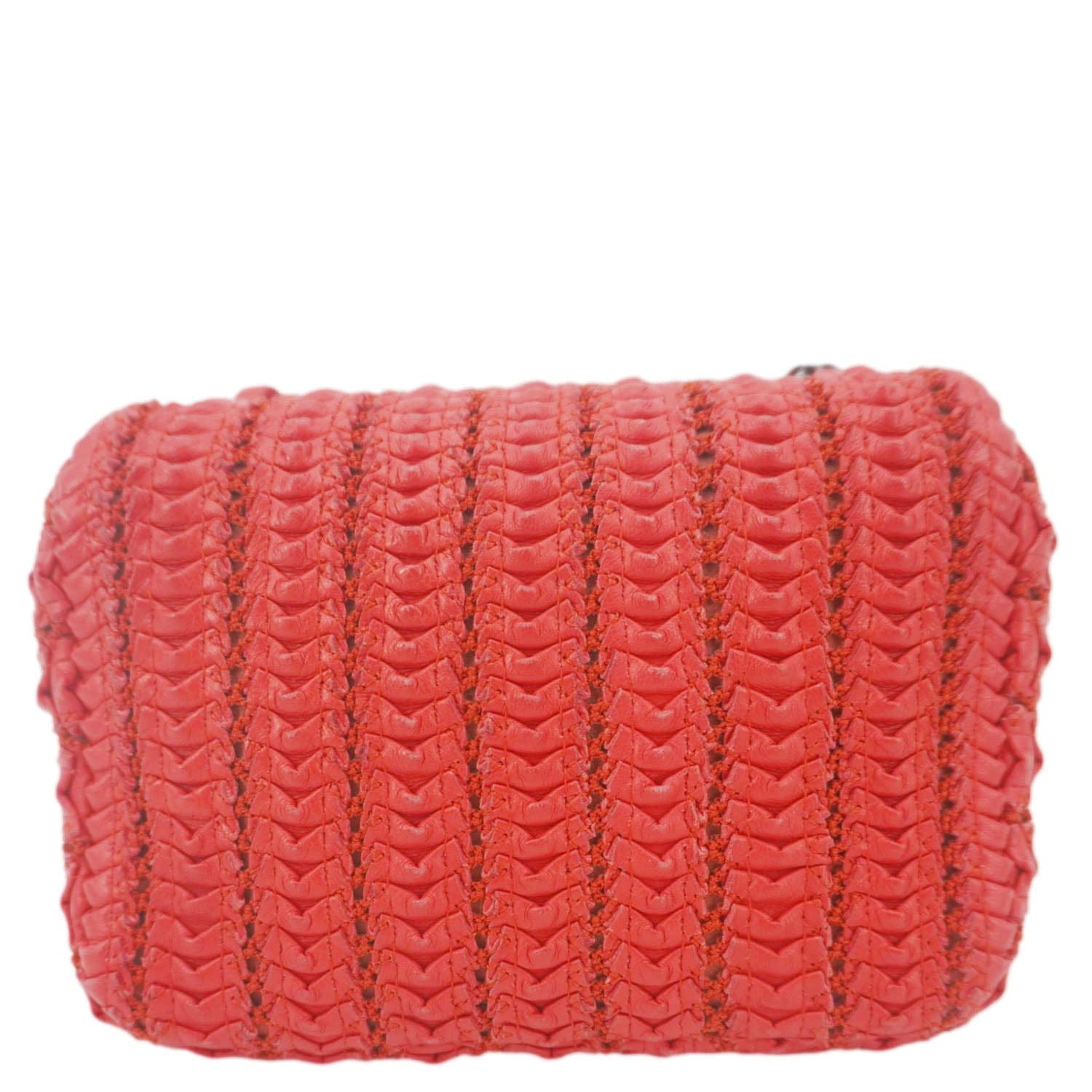 Chanel Paris Seoul Crotch Mini Lambskin Leather Shoulder Bag Red