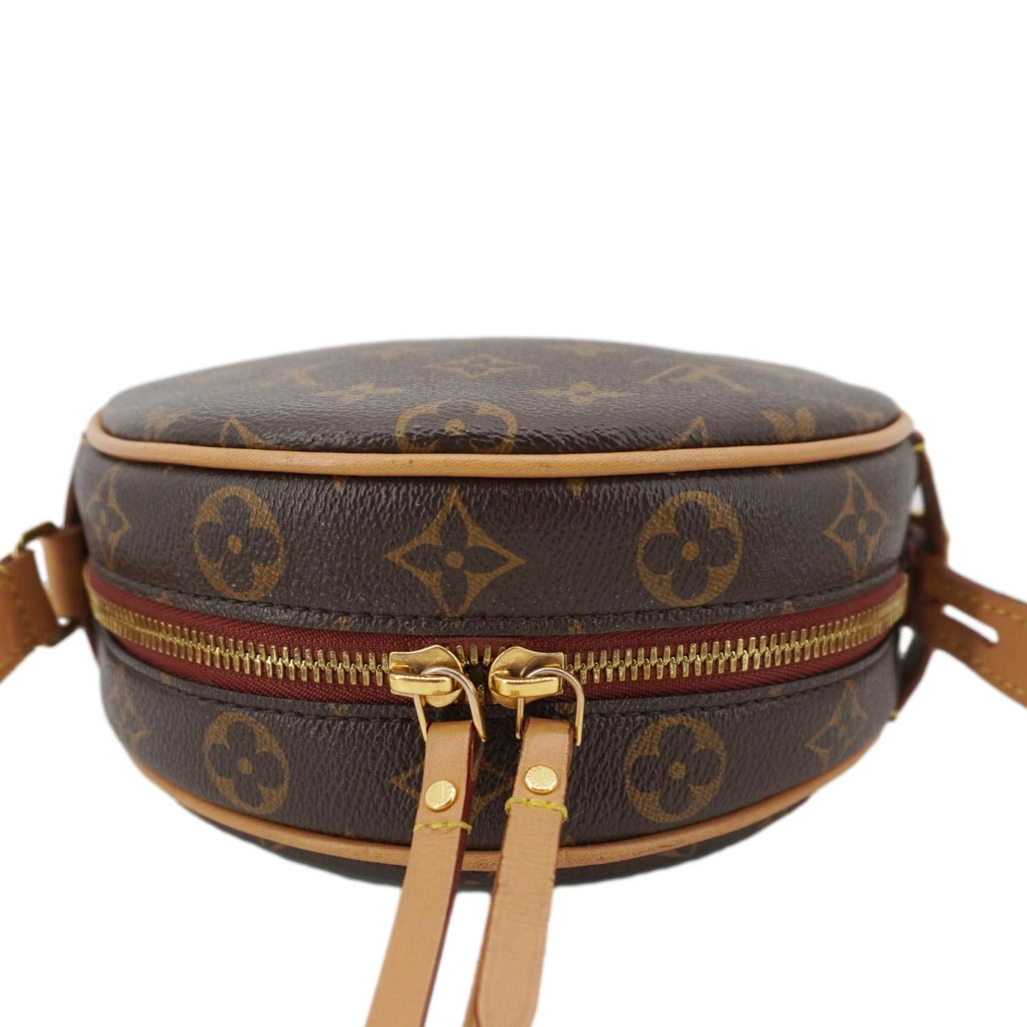 LOUIS VUITTON Petite Boite Chapeau Monogram Canvas Shoulder Bag Brown