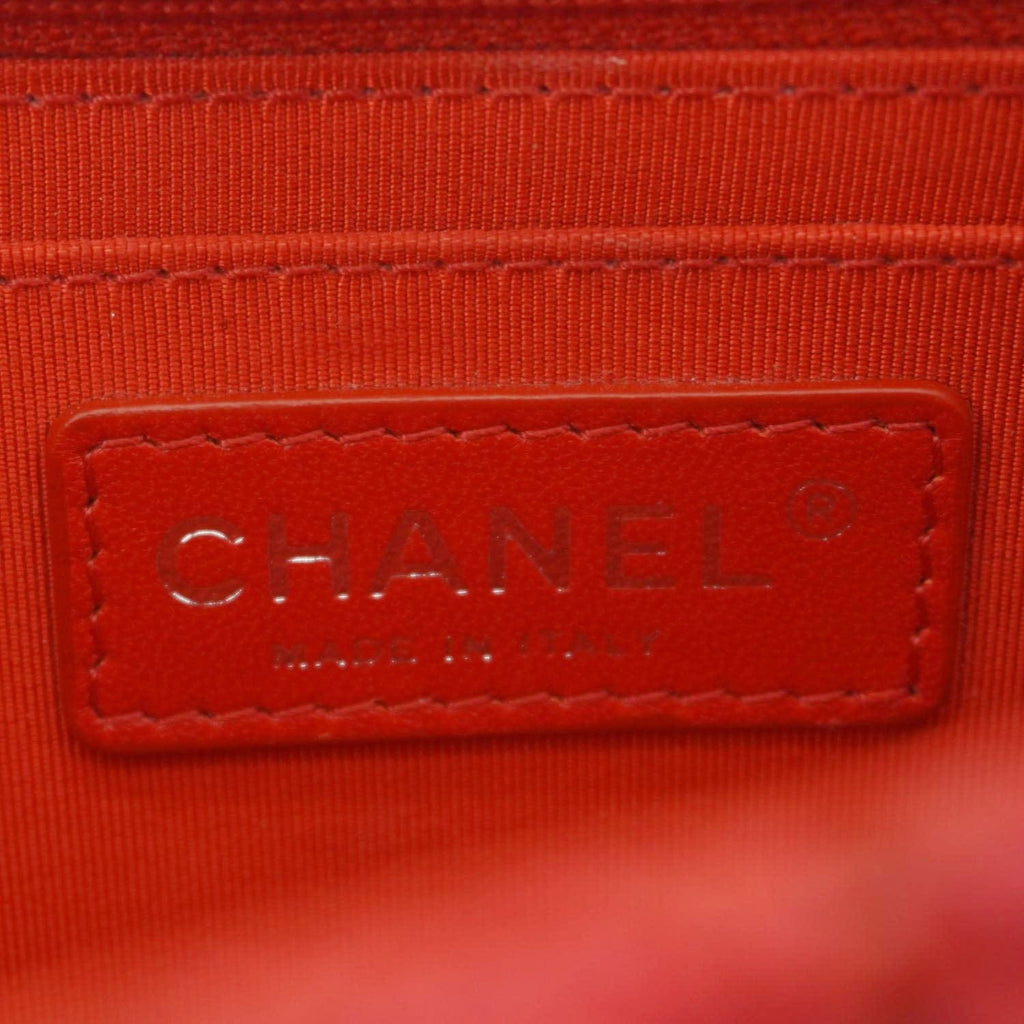 Chanel Paris Seoul Crotch Mini Lambskin Leather Shoulder Bag Red