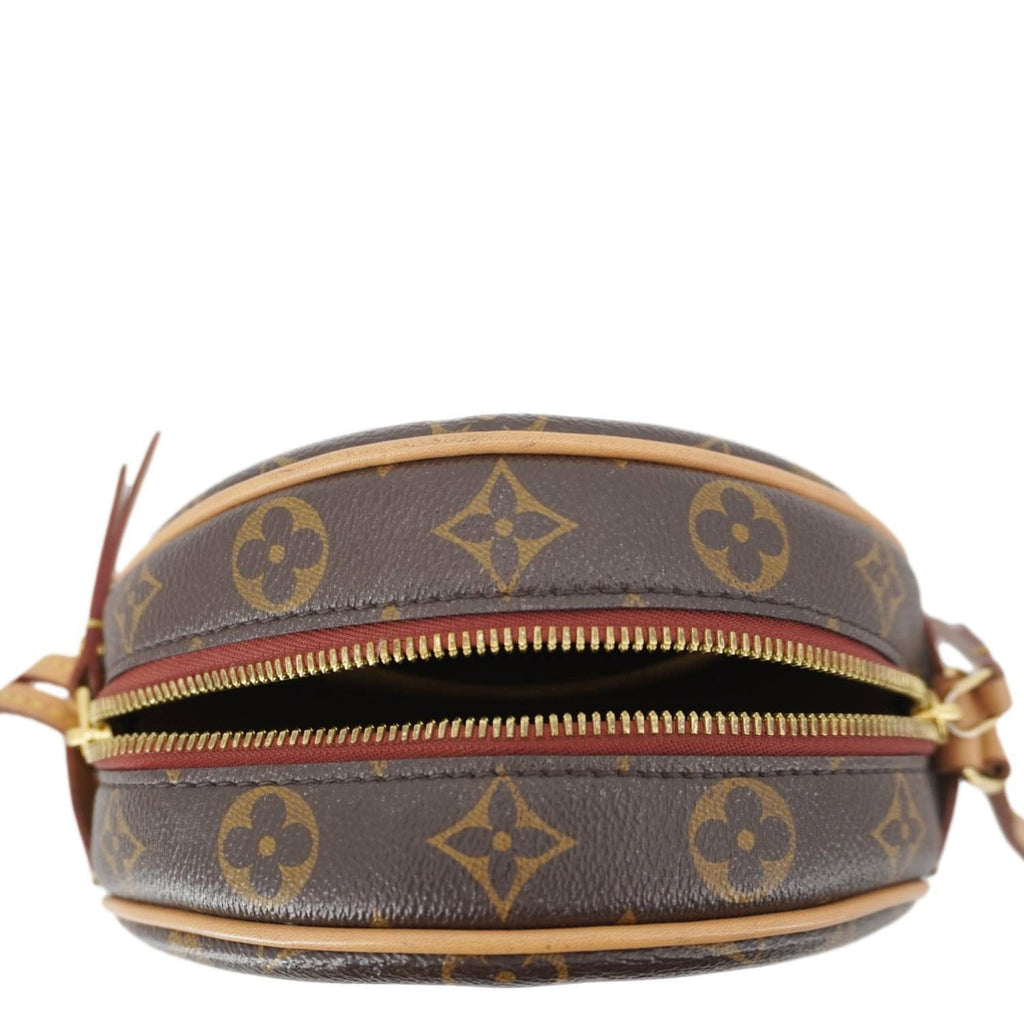 LOUIS VUITTON Petite Boite Chapeau Monogram Canvas Shoulder Bag Brown