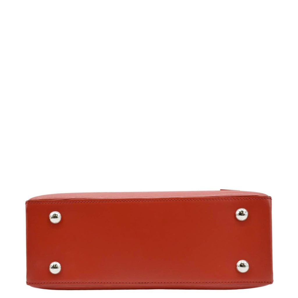 LOUIS VUITTON Kleber Epi Leather Shoulder Bag Red