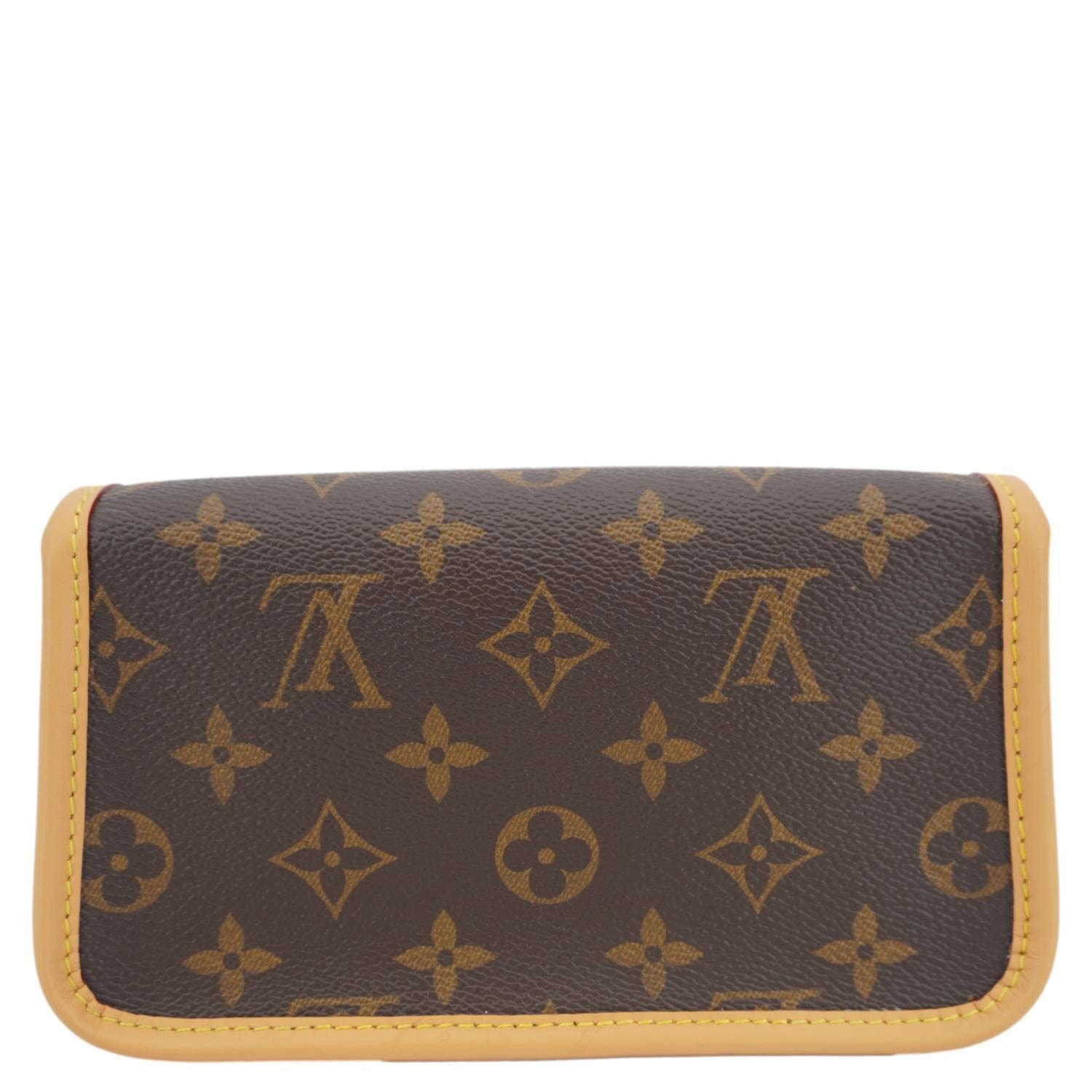 LOUIS VUITTON Nano Diane Monogram Canvas Shoulder Bag Brown