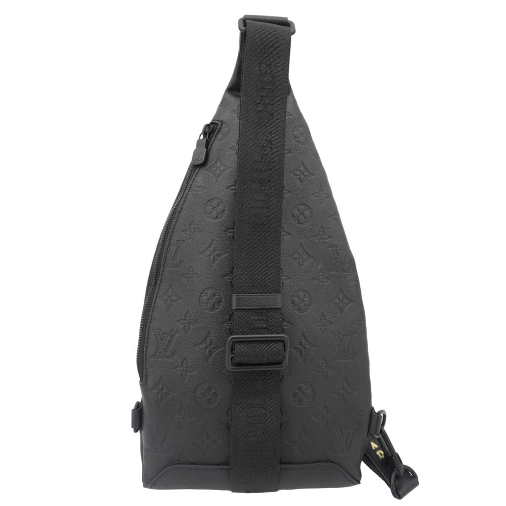 LOUIS VUITTON Duo Slingbag Taigarama Crossbody Bag Black