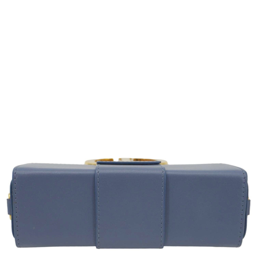 CHRISTIAN DIOR 30 Montaigne Flap Leather Crossbody Bag Blue