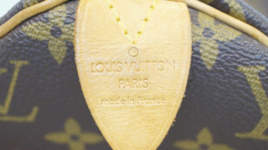 LOUIS VUITTON Speedy 30 Monogram Canvas  Satchel Bag