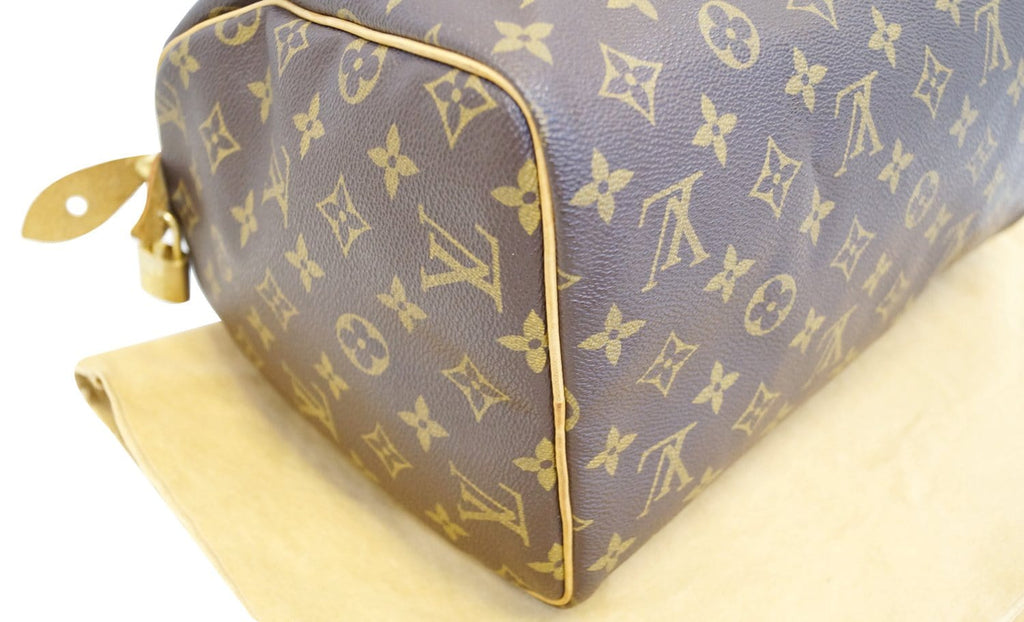LOUIS VUITTON Speedy 30 Monogram Canvas  Satchel Bag