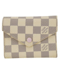 LOUIS VUITTON Victorine Damier Azur Wallet Rose Ballerine