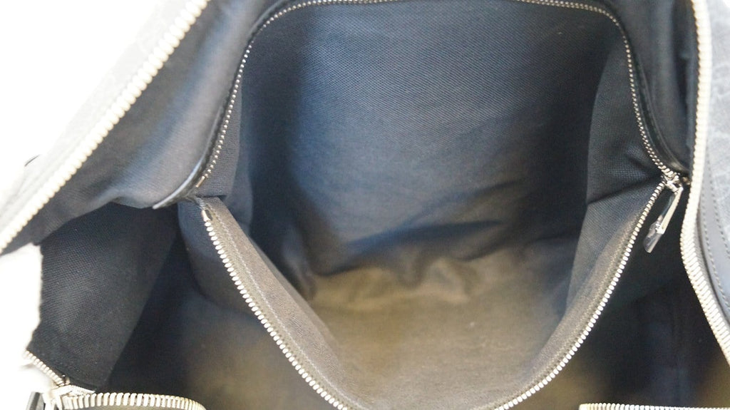 GUCCI Black Soft Gucci Supreme carry-on Duffle Travel Bag 478323