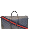 GUCCI Black Soft Gucci Supreme carry-on Duffle Travel Bag 478323