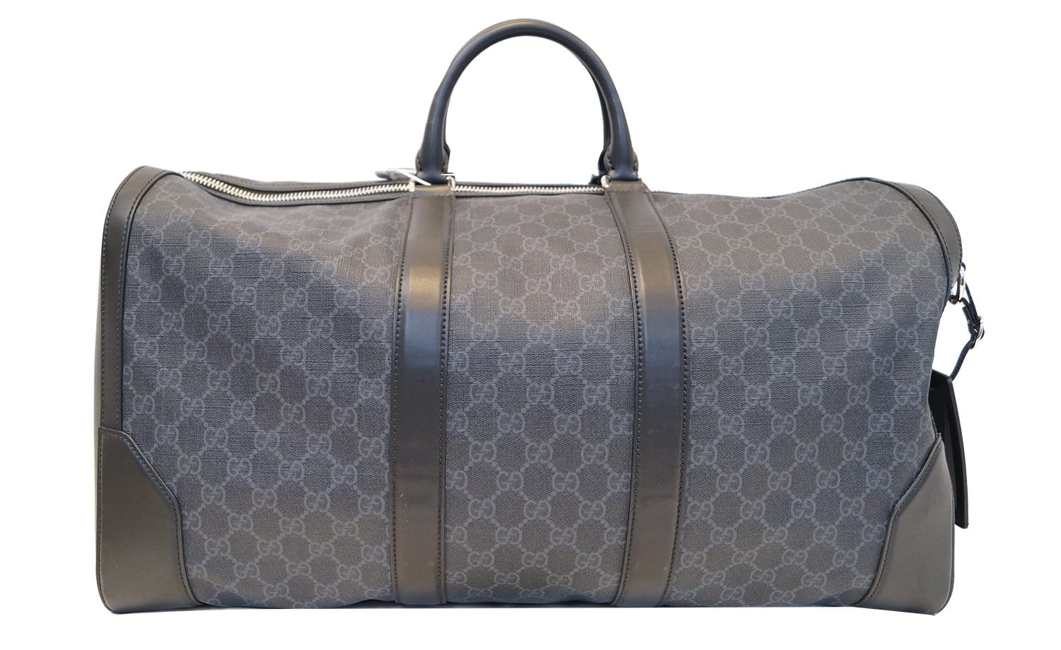 GUCCI Black Soft Gucci Supreme carry-on Duffle Travel Bag 478323