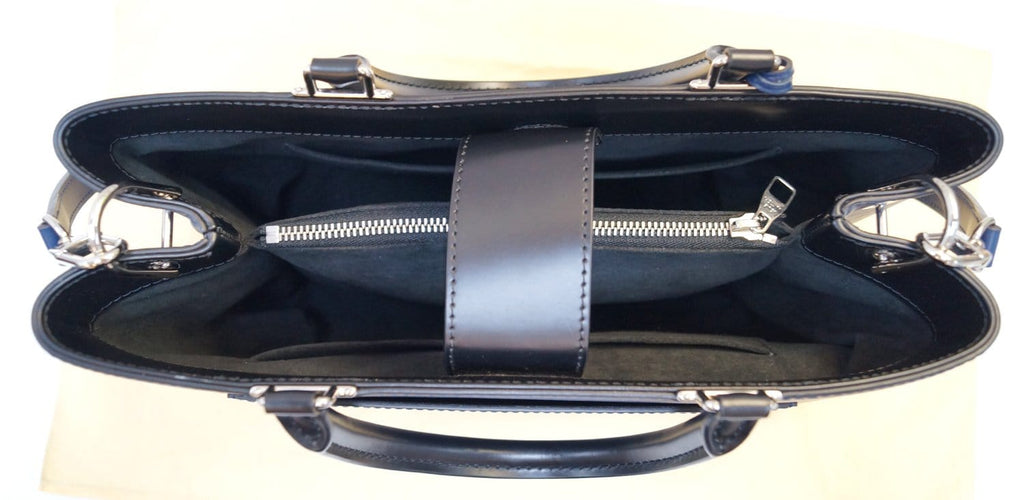 LOUIS VUITTON Blue Epi Leather Kleber MM Shoulder Bag