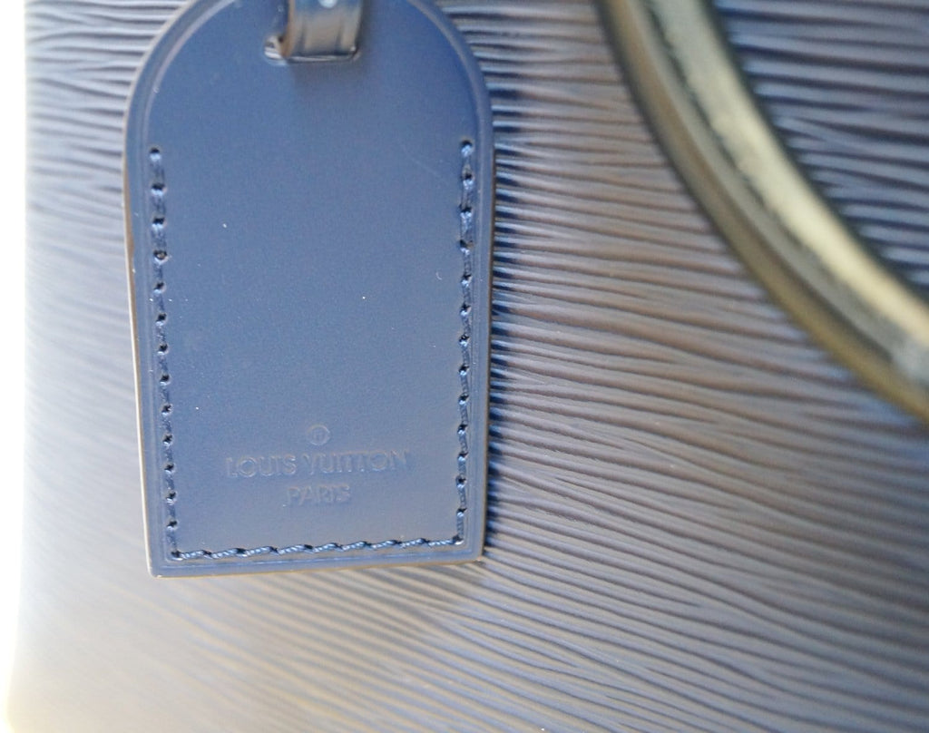 LOUIS VUITTON Blue Epi Leather Kleber MM Shoulder Bag