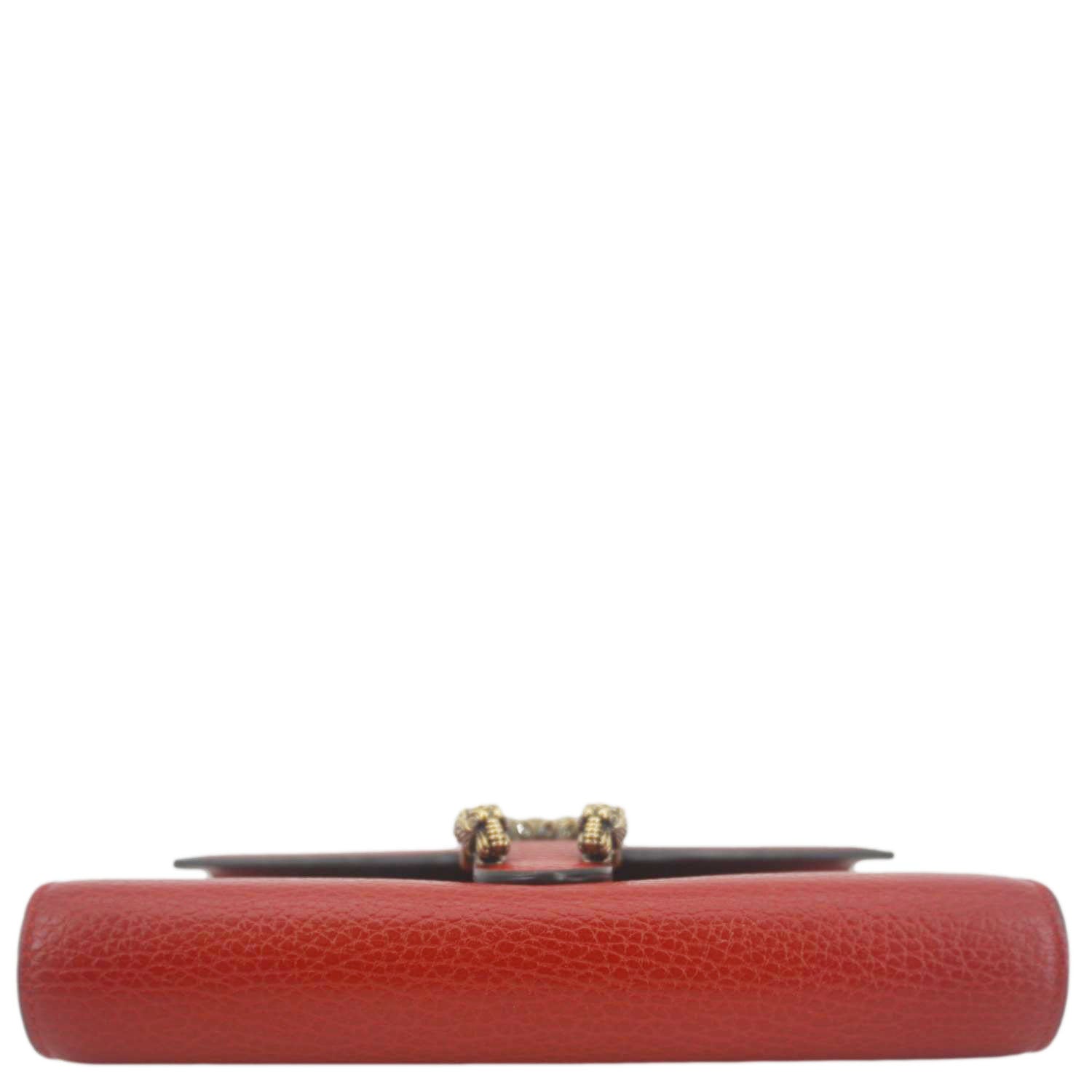 GUCCI Dionysus Mini Calfskin Leather Wallet on Chain Red 401231