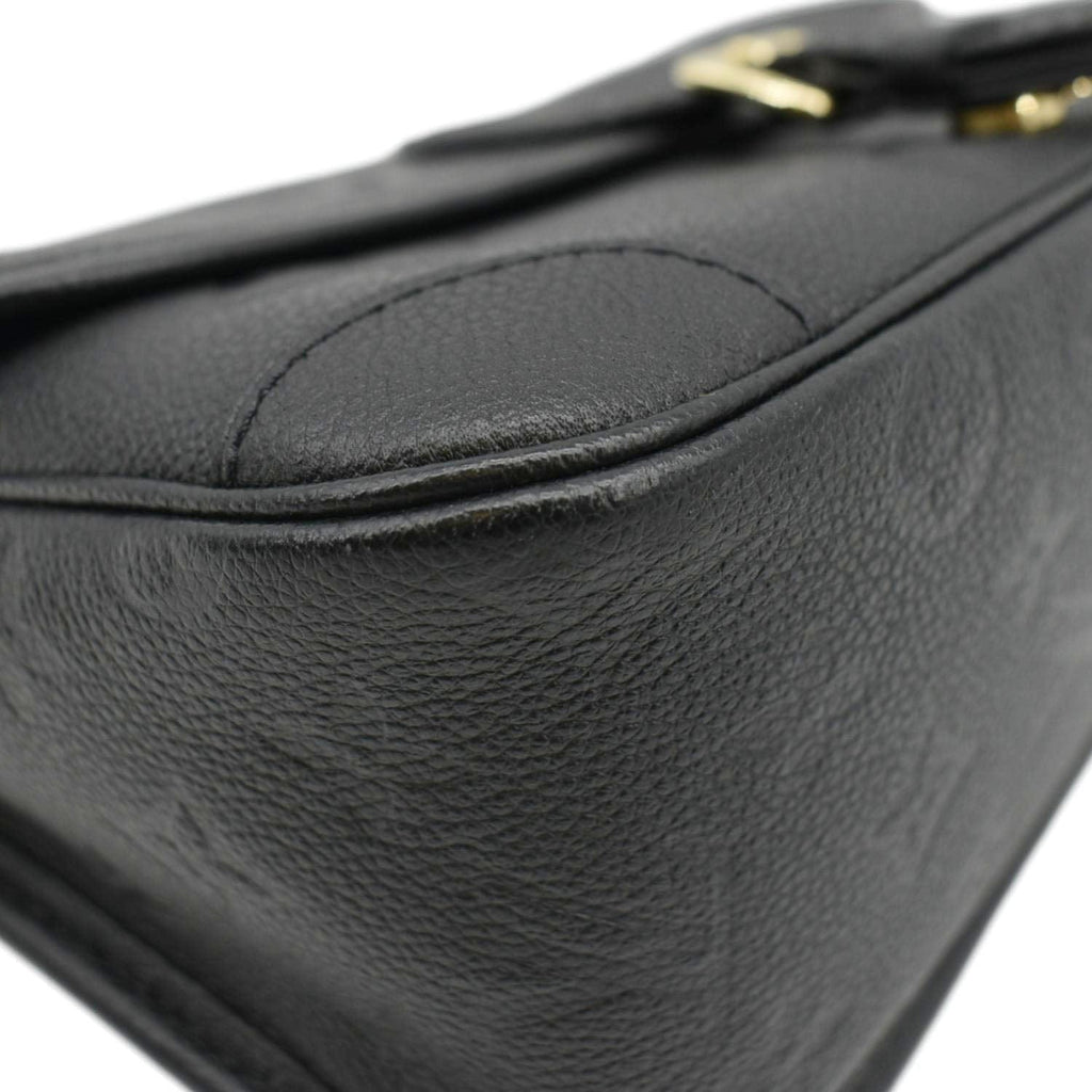 LOUIS VUITTON Diane Monogram Empreinte Leather Crossbody Bag Black