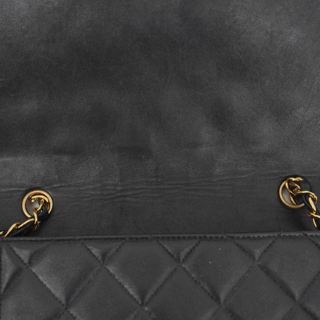 Chanel Diana Flap Quilted Leather Shoulder Bag Black