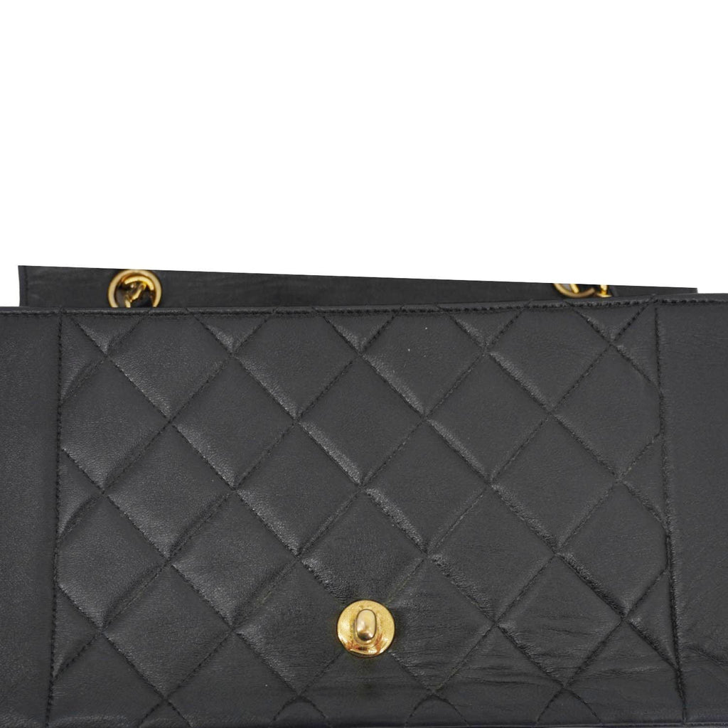 Chanel Diana Flap Quilted Leather Shoulder Bag Black