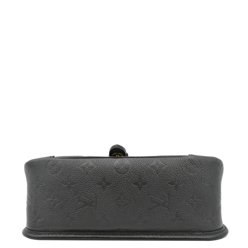 LOUIS VUITTON Diane Monogram Empreinte Leather Crossbody Bag Black