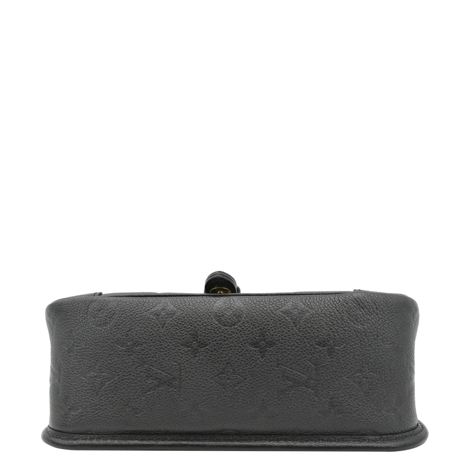 LOUIS VUITTON Diane Monogram Empreinte Leather Crossbody Bag Black