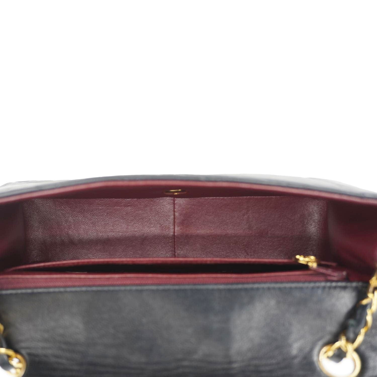 Chanel Diana Flap Quilted Leather Shoulder Bag Black