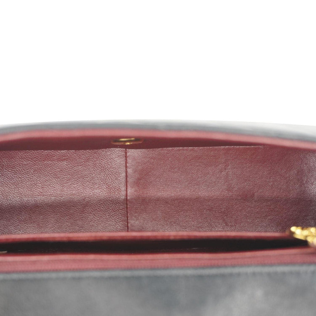 Chanel Diana Flap Quilted Leather Shoulder Bag Black