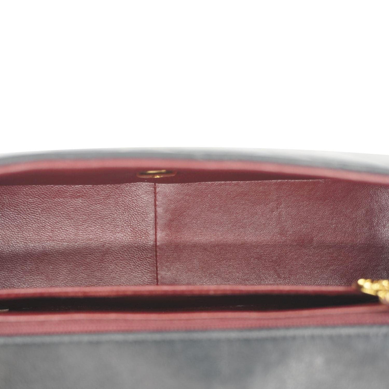 Chanel Diana Flap Quilted Leather Shoulder Bag Black
