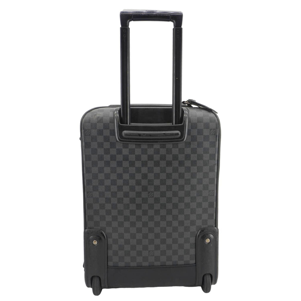 LOUIS VUITTON Pegase 55 Damier Graphite Business Suitcase Travel Bag Black