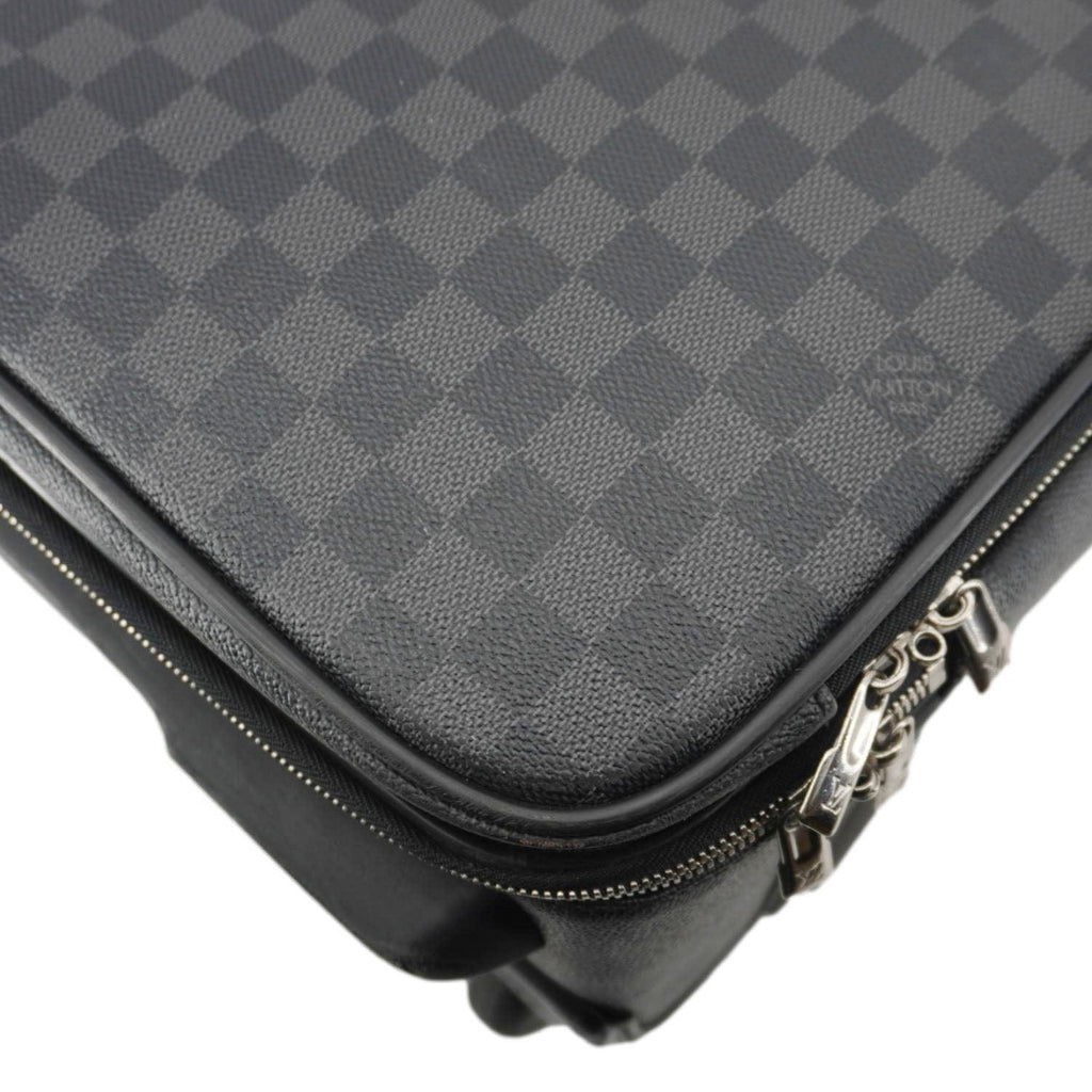 LOUIS VUITTON Pegase 55 Damier Graphite Business Suitcase Travel Bag Black
