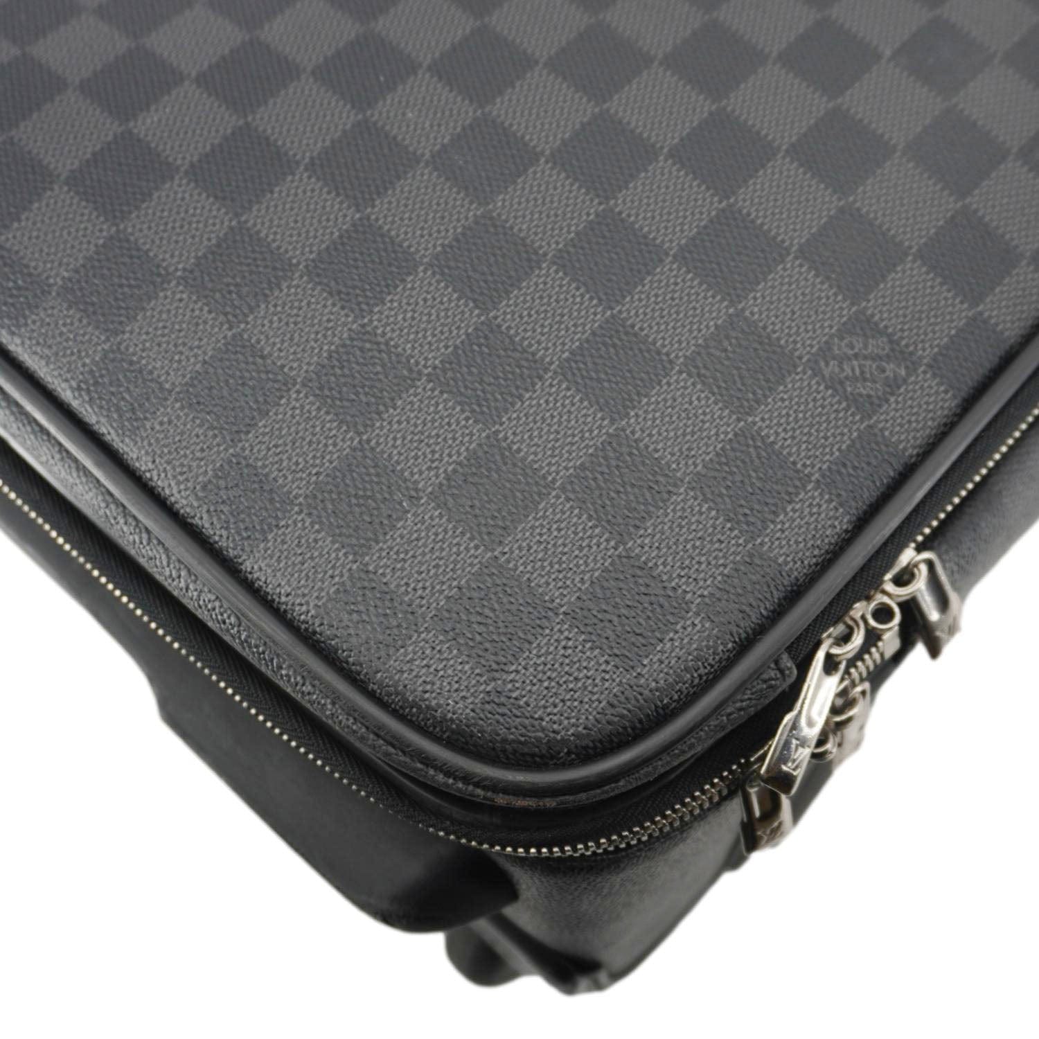 LOUIS VUITTON Pegase 55 Damier Graphite Business Suitcase Travel Bag Black