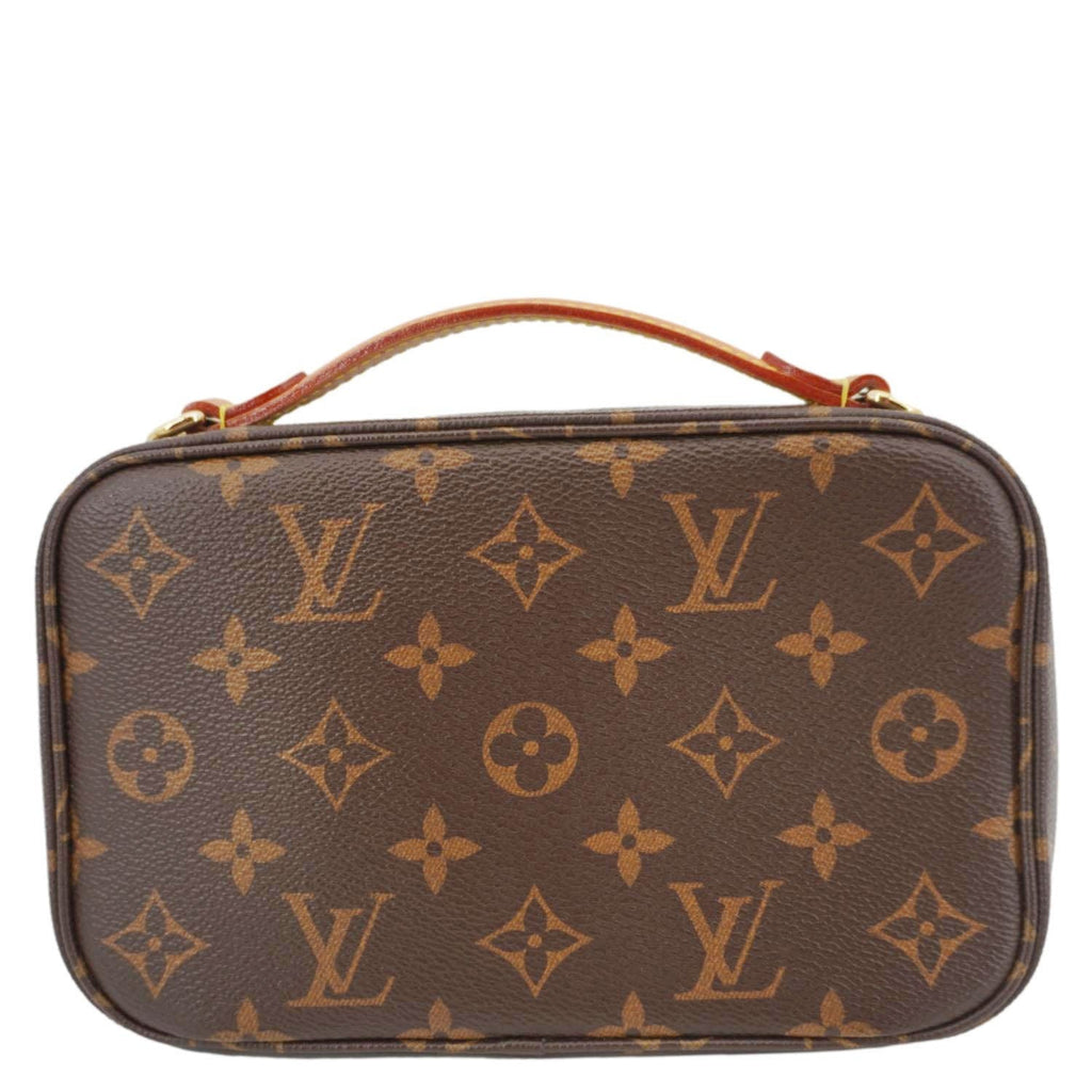 LOUIS VUITTON Utility Monogram Canvas Crossbody Bag Brown