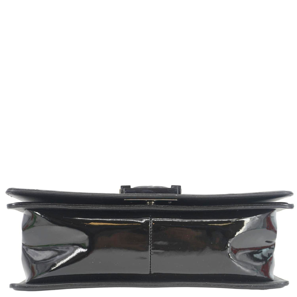 Chanel Boy Flap Medium Plexiglass Patent Leather Crossbody Bag Black 20481641