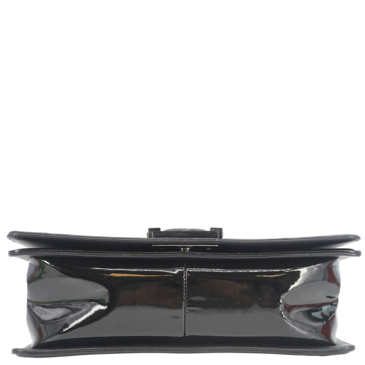 Chanel Boy Flap Medium Plexiglass Patent Leather Crossbody Bag Black 20481641