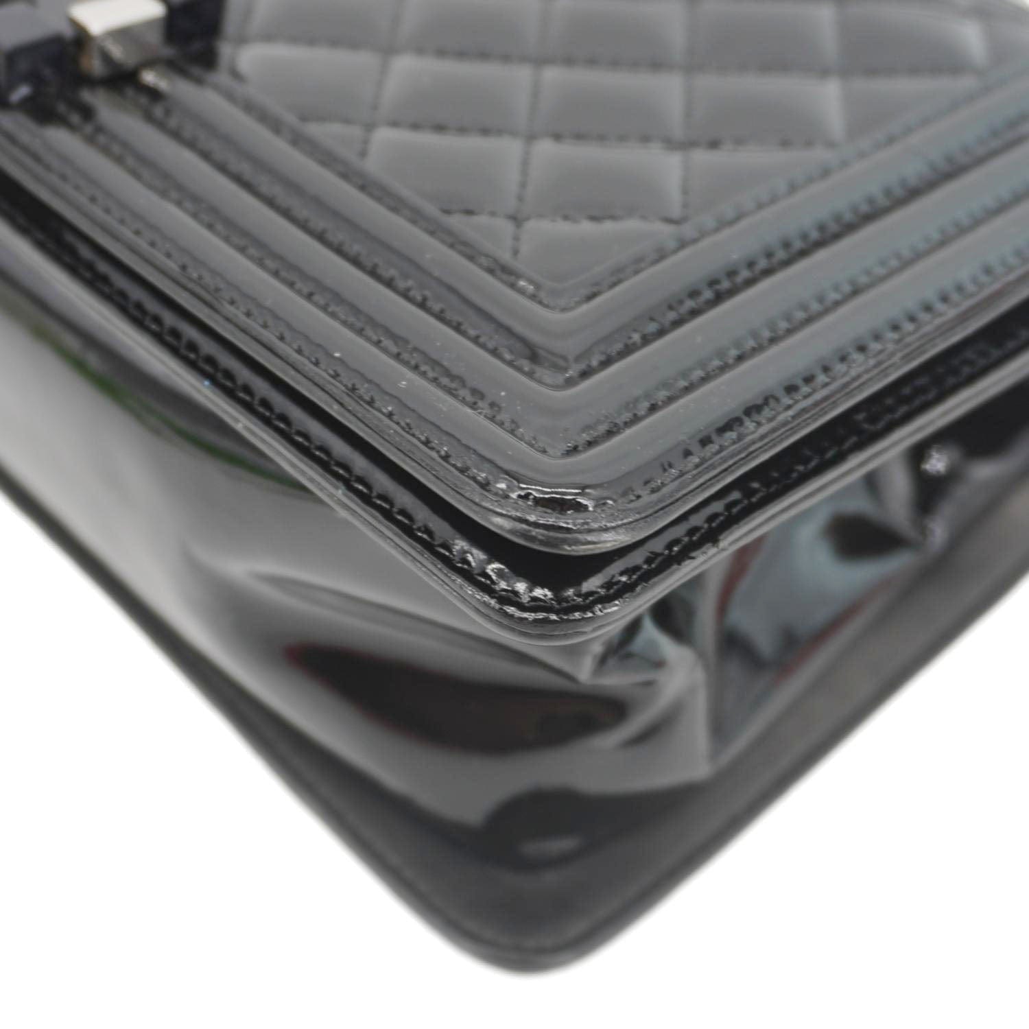 Chanel Boy Flap Medium Plexiglass Patent Leather Crossbody Bag Black 20481641
