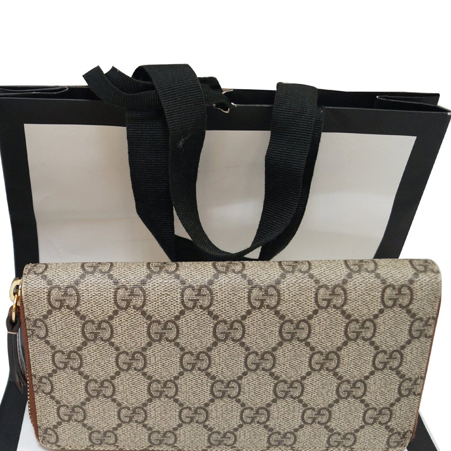 GUCCI Gucci Supreme Zip Around Wallet 410102