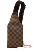 LOUIS VUITTON Damier Canvas Geronimos Brown Hip Bag