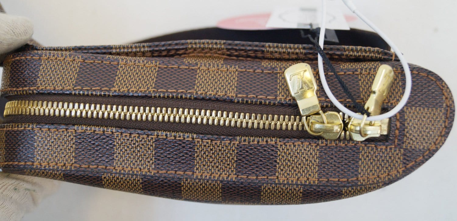 LOUIS VUITTON Damier Canvas Geronimos Brown Hip Bag