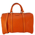 GUCCI Gucci Microguccissima Boston Travel Bag Orange 449646