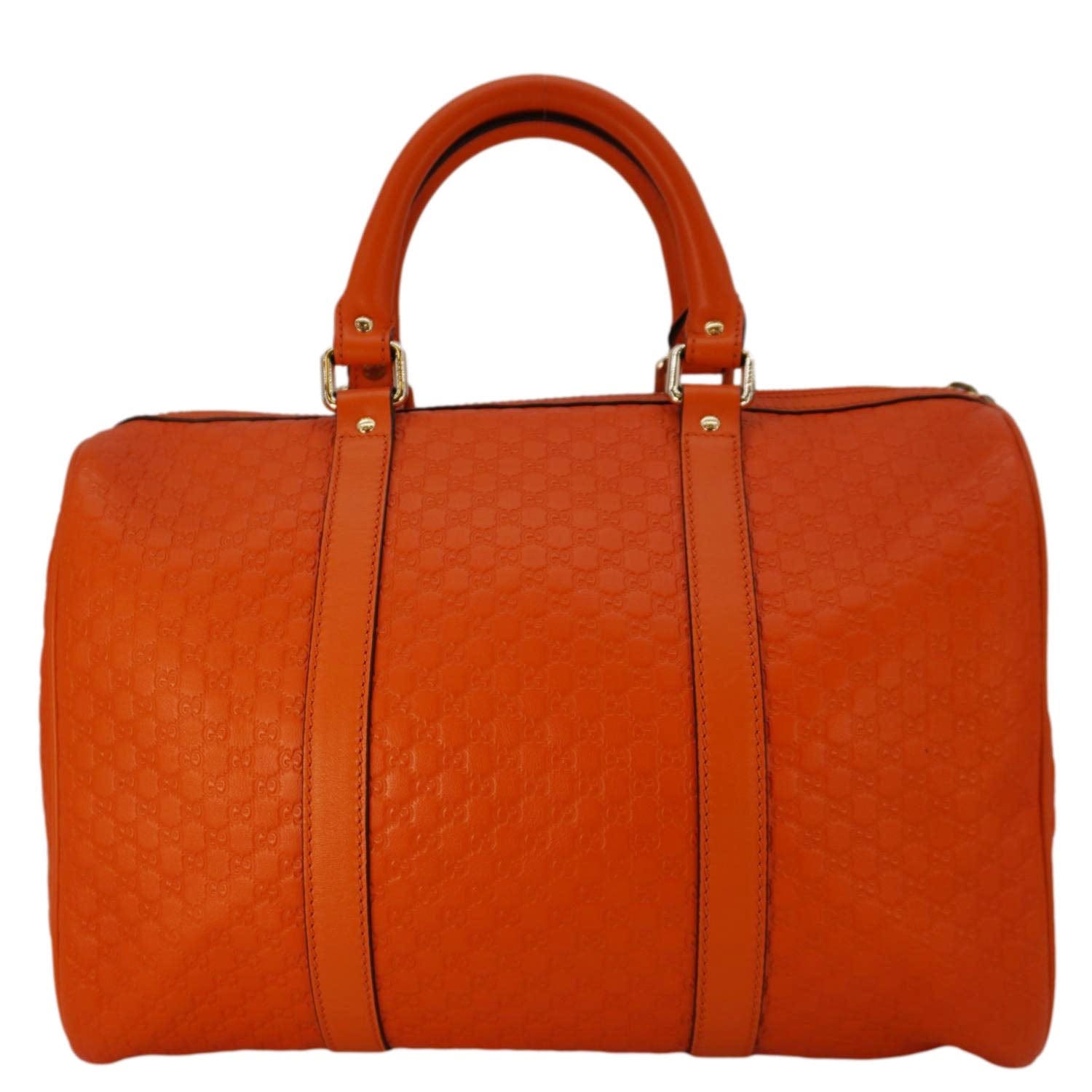 GUCCI Gucci Microguccissima Boston Travel Bag Orange 449646