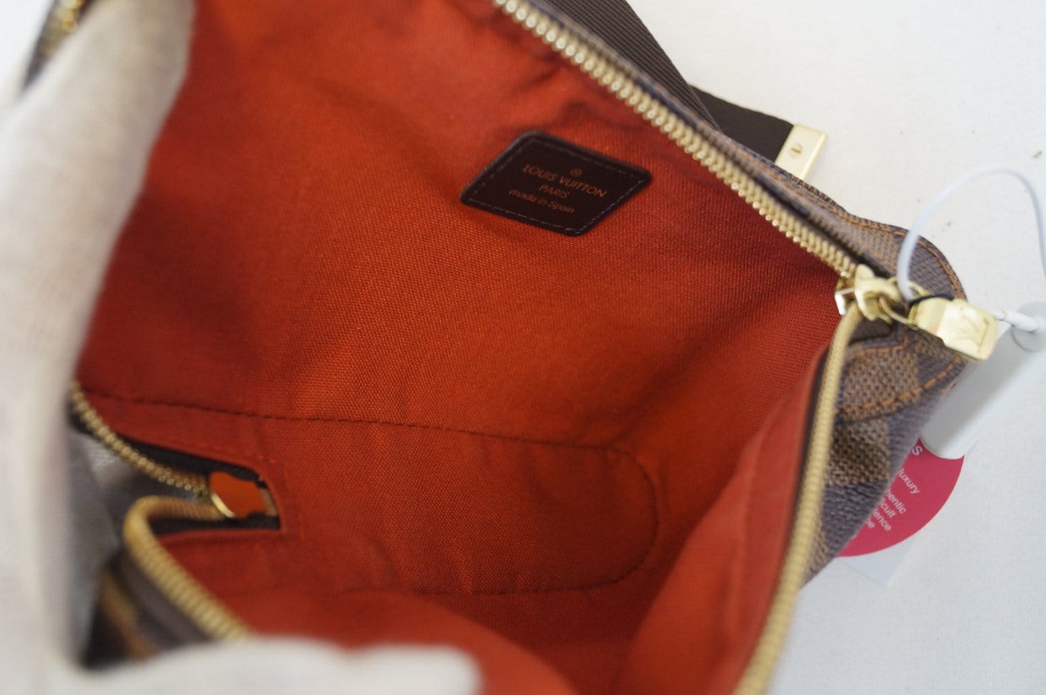 LOUIS VUITTON Damier Canvas Geronimos Brown Hip Bag