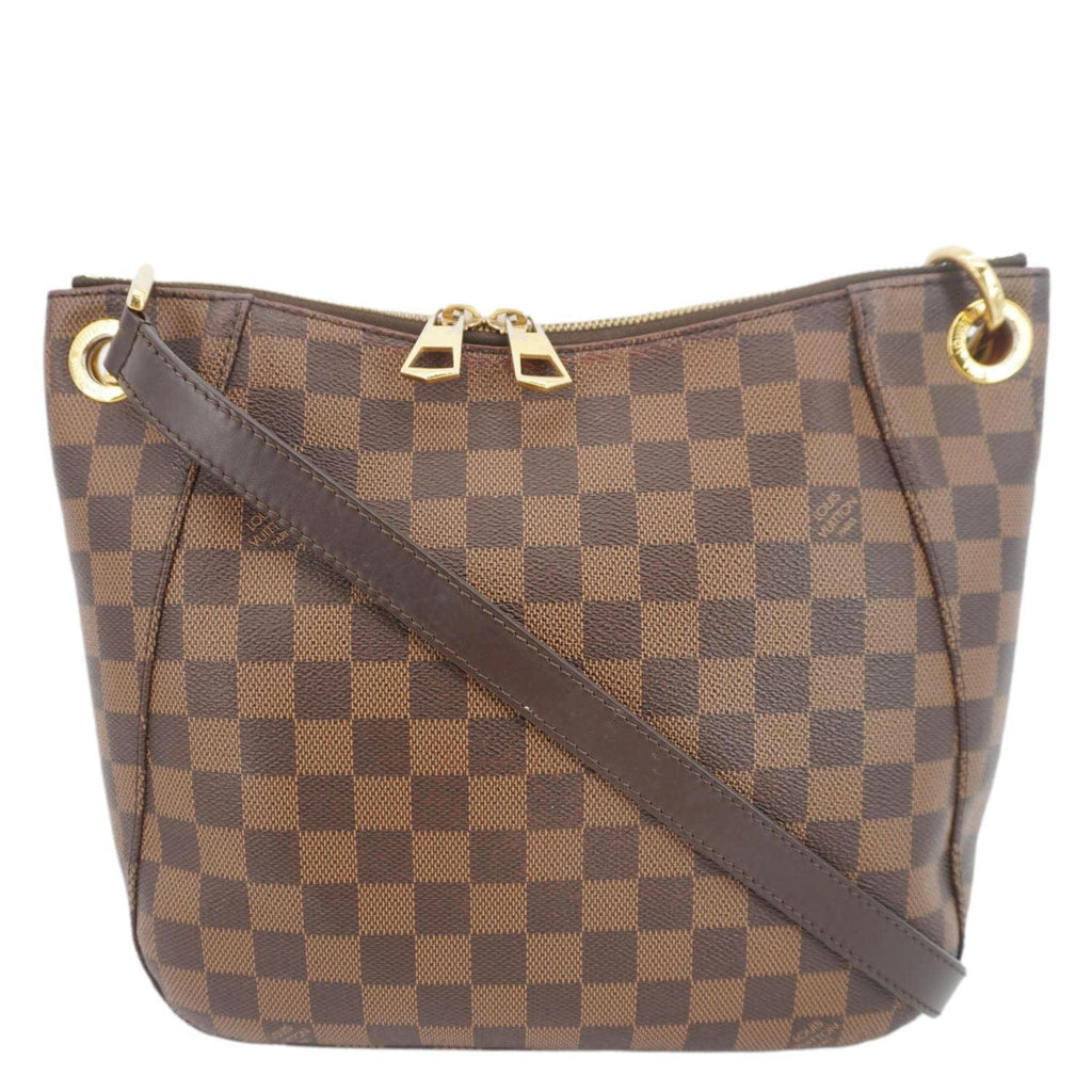 LOUIS VUITTON South Bank Besace Damier Ebene Crossbody Bag Brown
