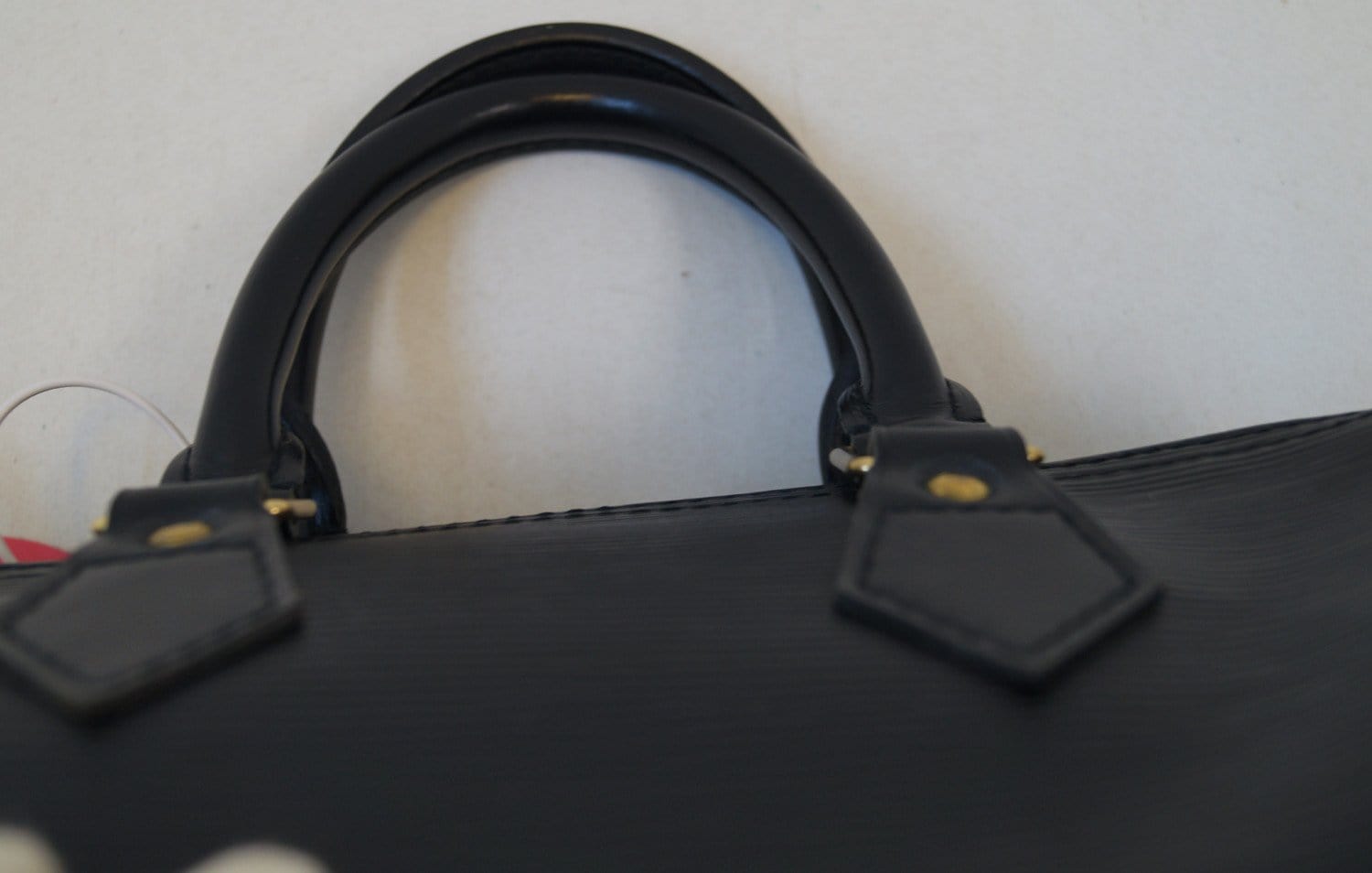 LOUIS VUITTON Black Epi Leather Speedy 25 Satchel HandBag