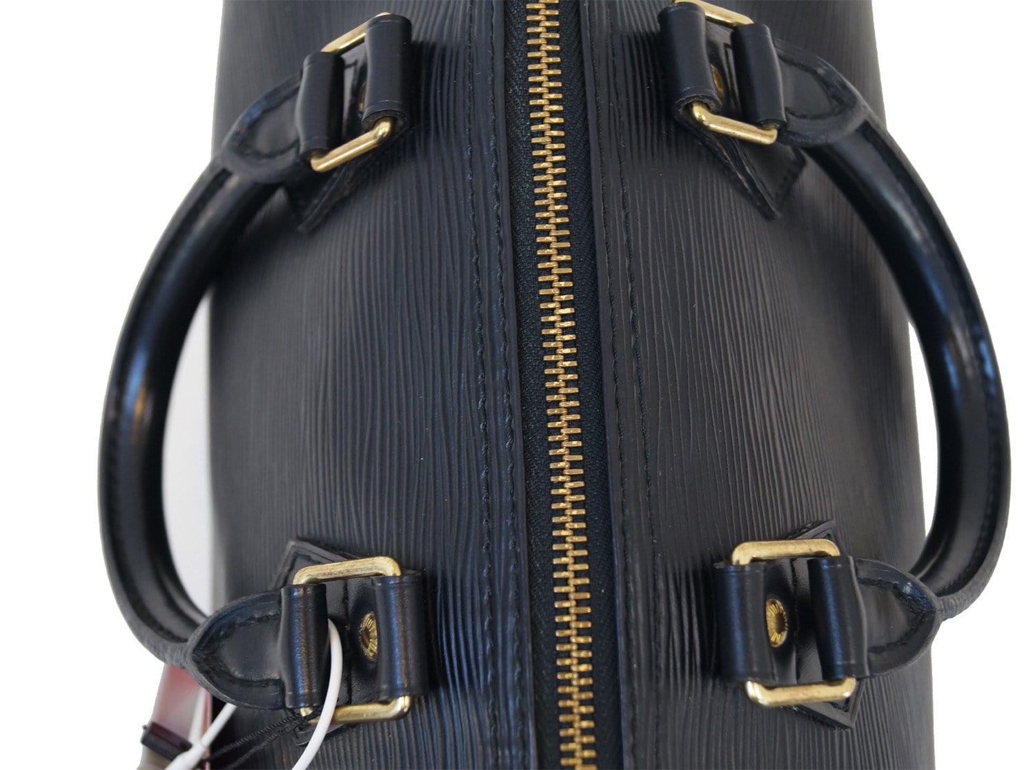 LOUIS VUITTON Black Epi Leather Speedy 25 Satchel HandBag