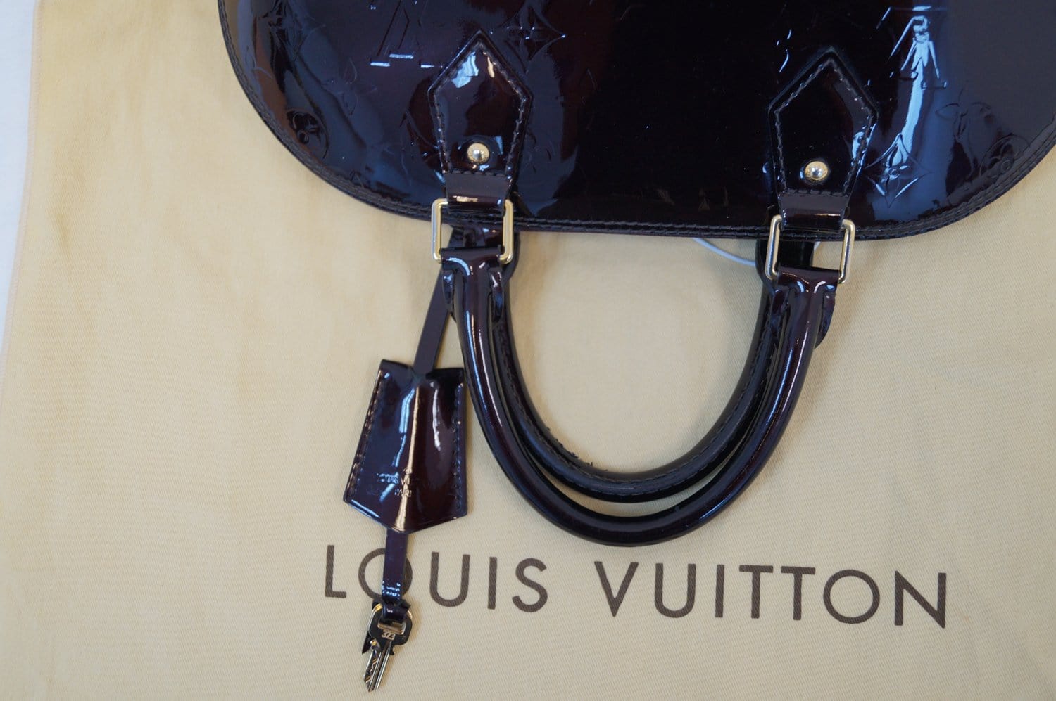 Louis vuitton  handbags Amarante Monogram Vernis Alma PM