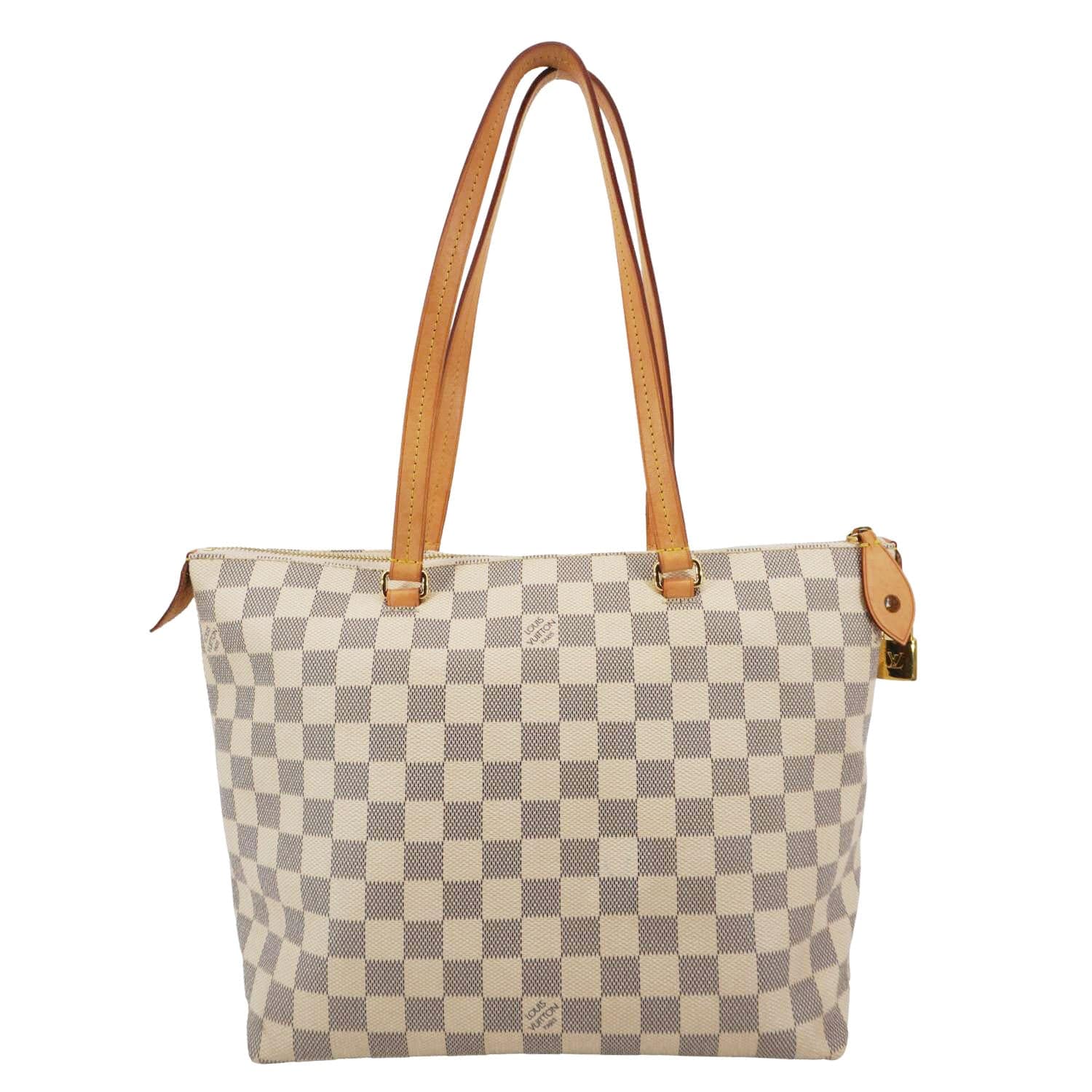 LOUIS VUITTON Iena PM Damier Azur Shoulder Bag White