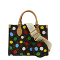 LOUIS VUITTON Onthego PM Yayoi Kusama Dots Monogram Canvas Shoulder Bag Multicolor