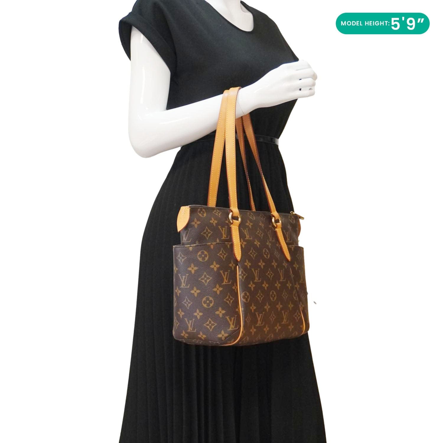 LOUIS VUITTON Totally PM Monogram Canvas Tote Shoulder Bag Brown