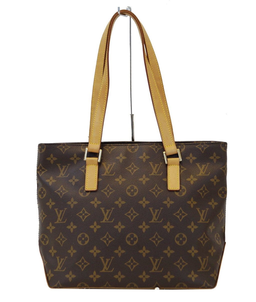 LOUIS VUITTON Monogram Canvas Brown Piano Cabas Tote Bag