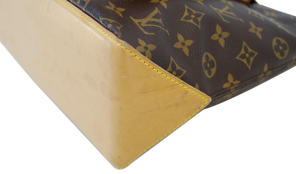 LOUIS VUITTON Monogram Canvas Brown Piano Cabas Tote Bag