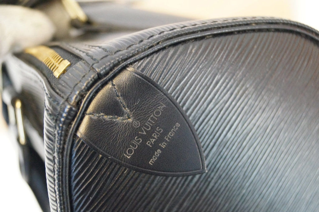 LOUIS VUITTON  HandBag Black Epi Leather Speedy 25 Satchel