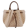 LOUIS VUITTON Girolata Monogram Mahina Leather Shoulder Bag Peach