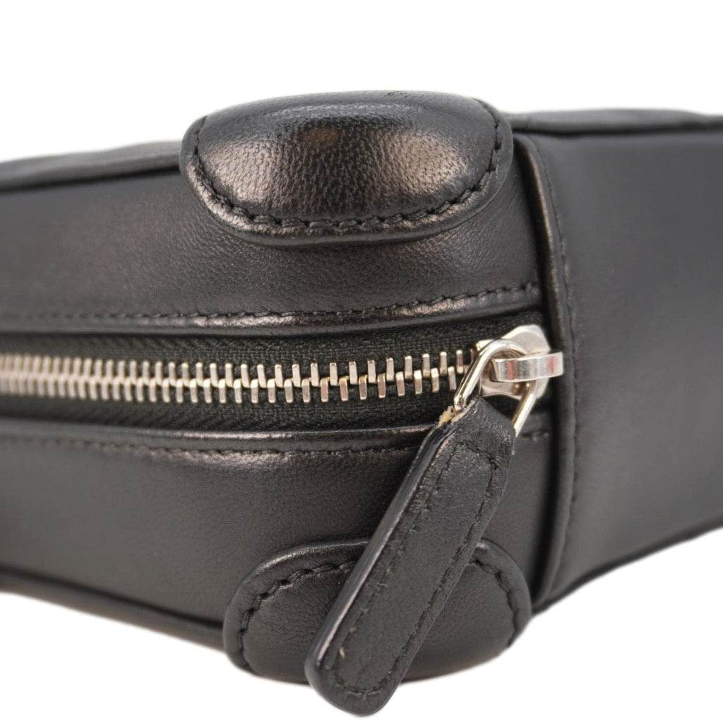 Chanel CC Quilted Leather Camera Crossbody Bag Black